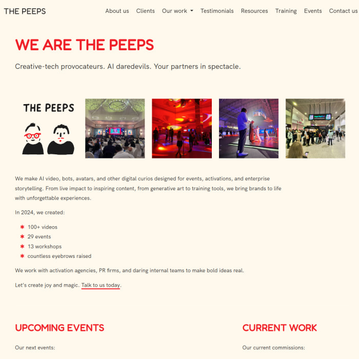 The Peeps website